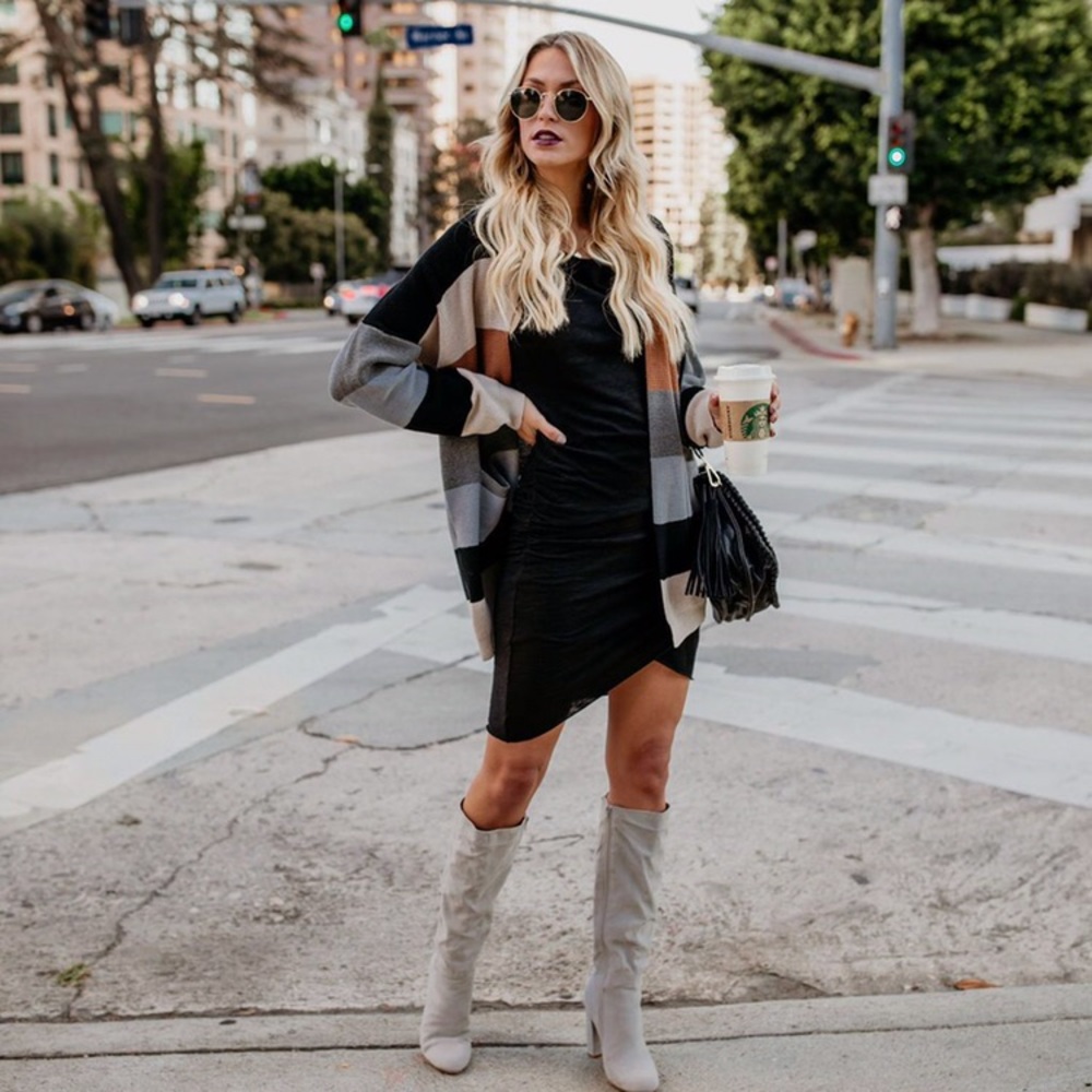 More Than Meets the Eye Cotton Ruched Shirt Dress